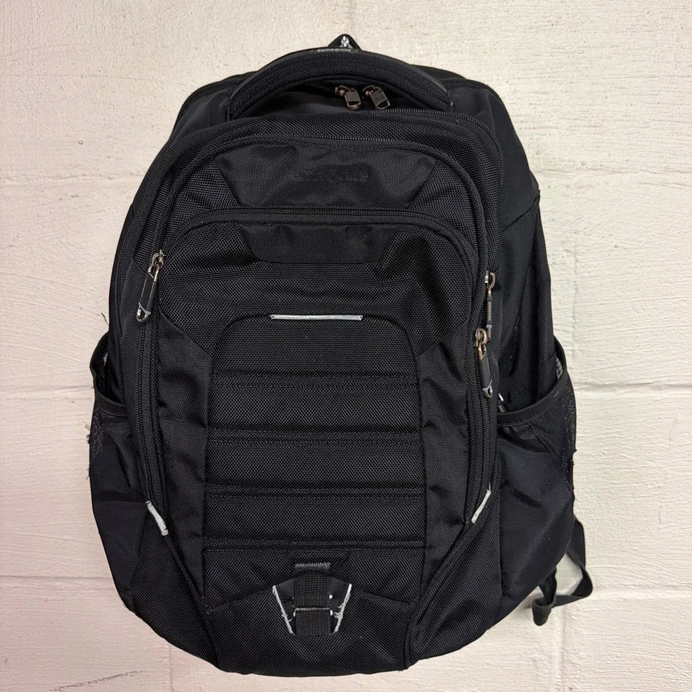 Samsonite Black Laptop Backpack Travel Business School Carry-On Multi Pocket